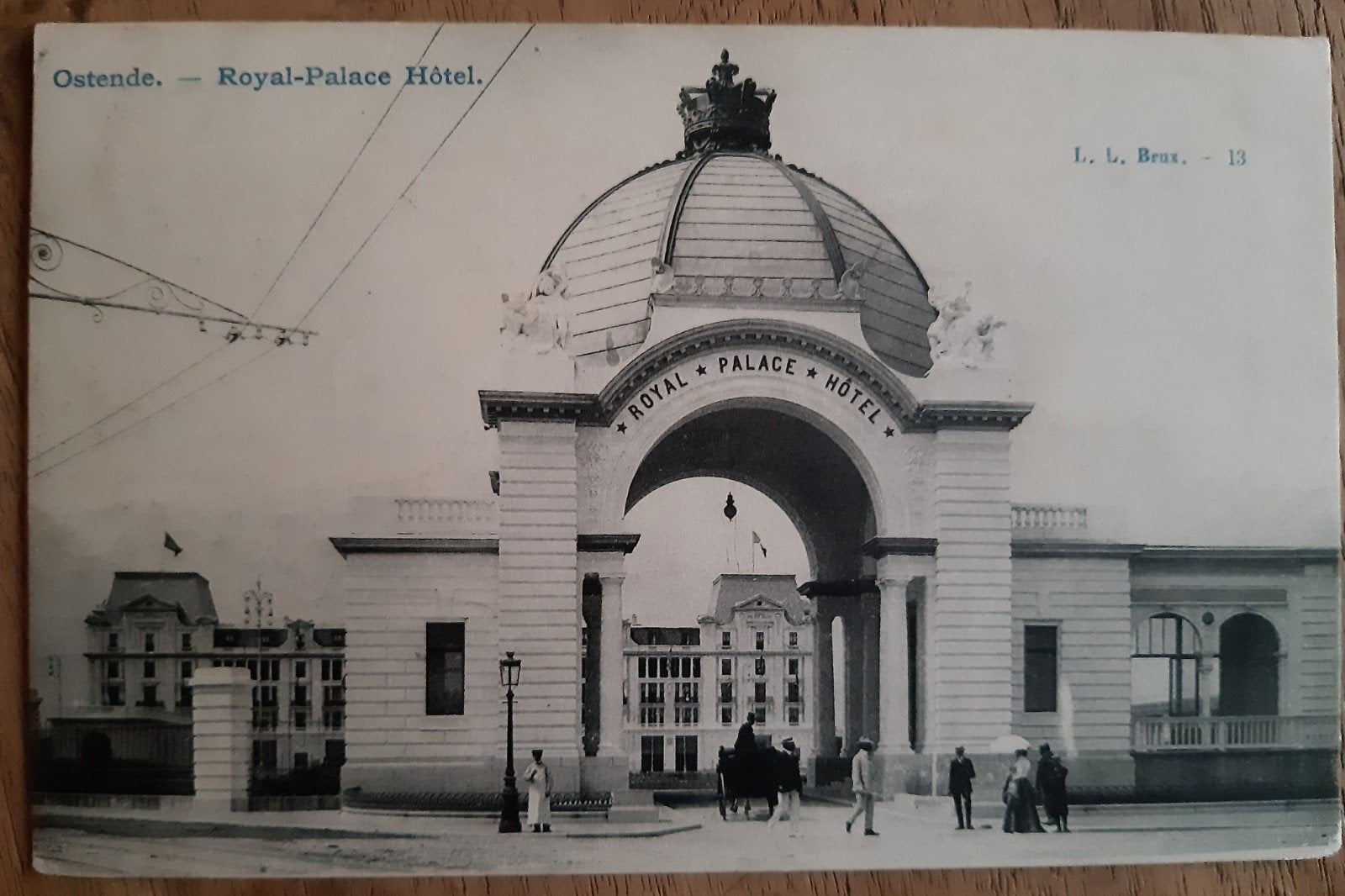 OOSTENDE OSTENDE eñtree du Royal palace hotel 1909, Ophalen of Verzenden