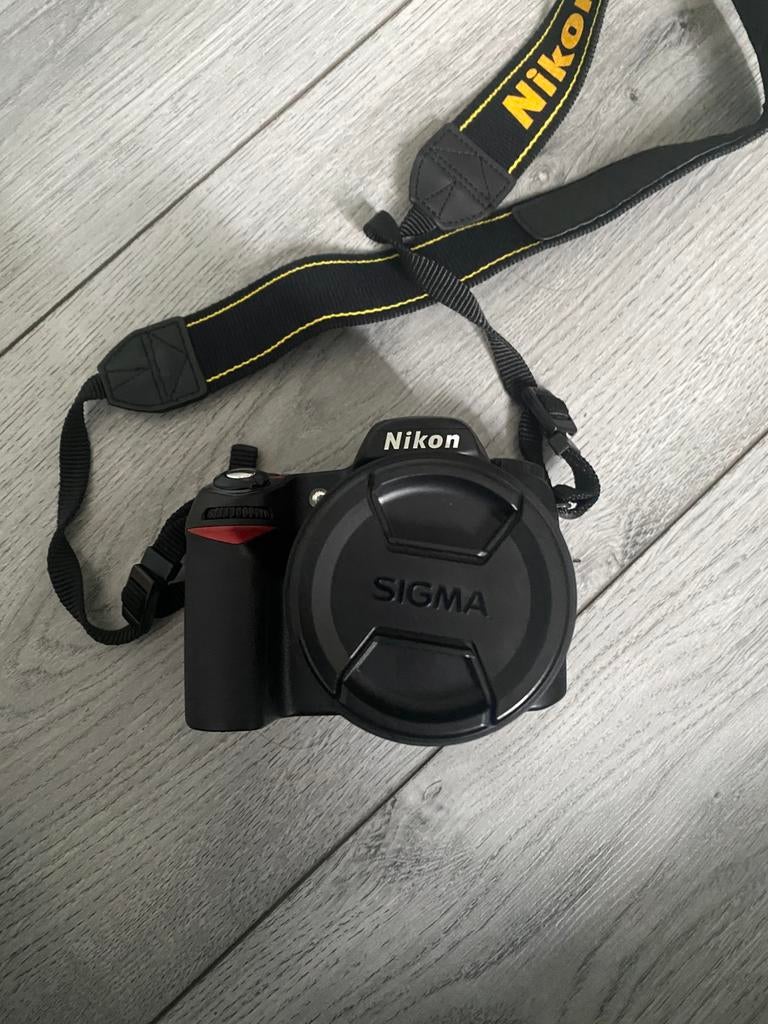 Nikon D80 + Sigma 18-200mm Zoom Lens, Ophalen of Verzenden, Zo goed als nieuw, Nikon