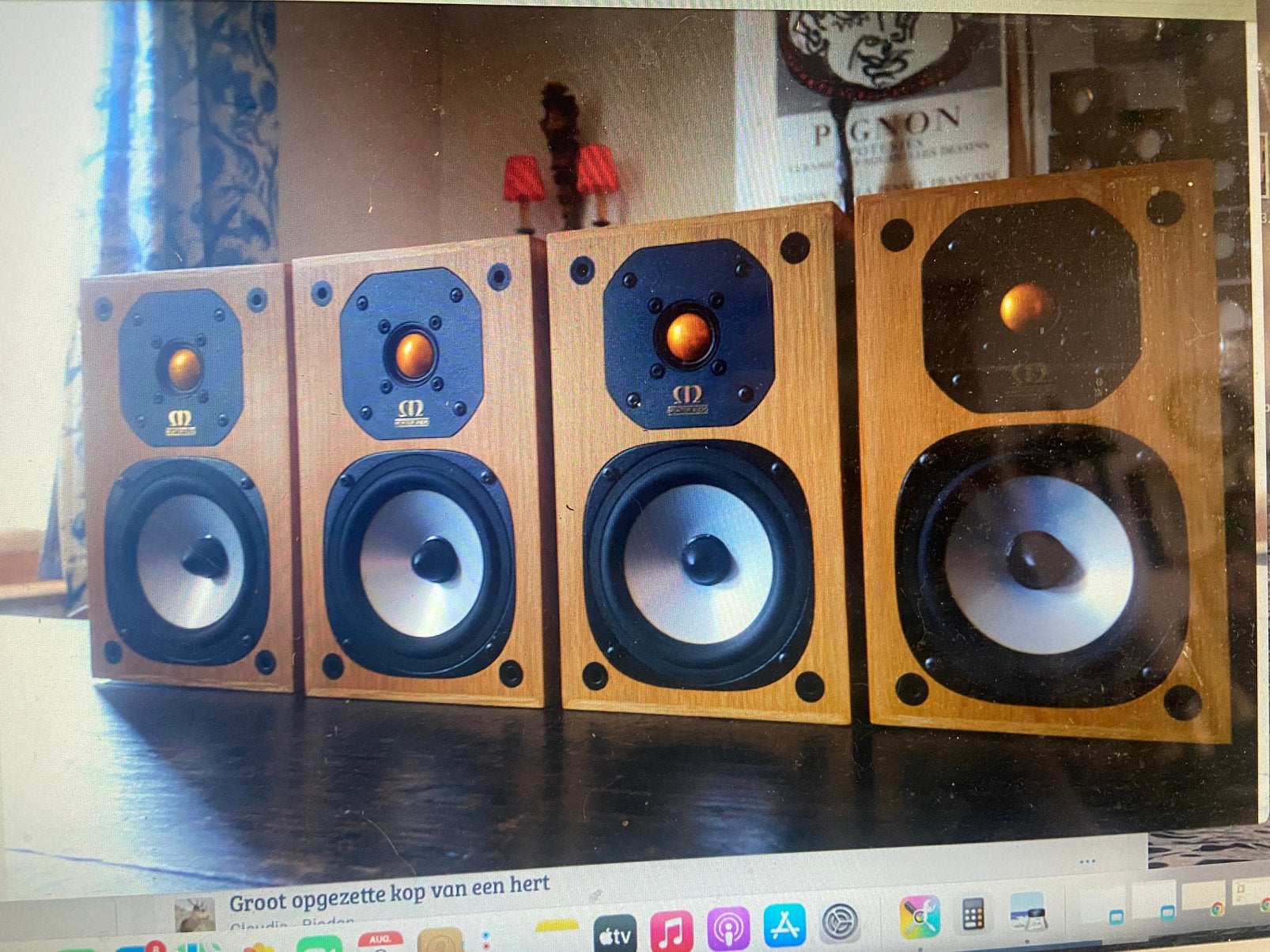 Ensemble de 2 moniteurs audio  fabriqués au Royaume-Uni, Comme neuf, Autres lecteurs, Enlèvement, 70 watts ou plus