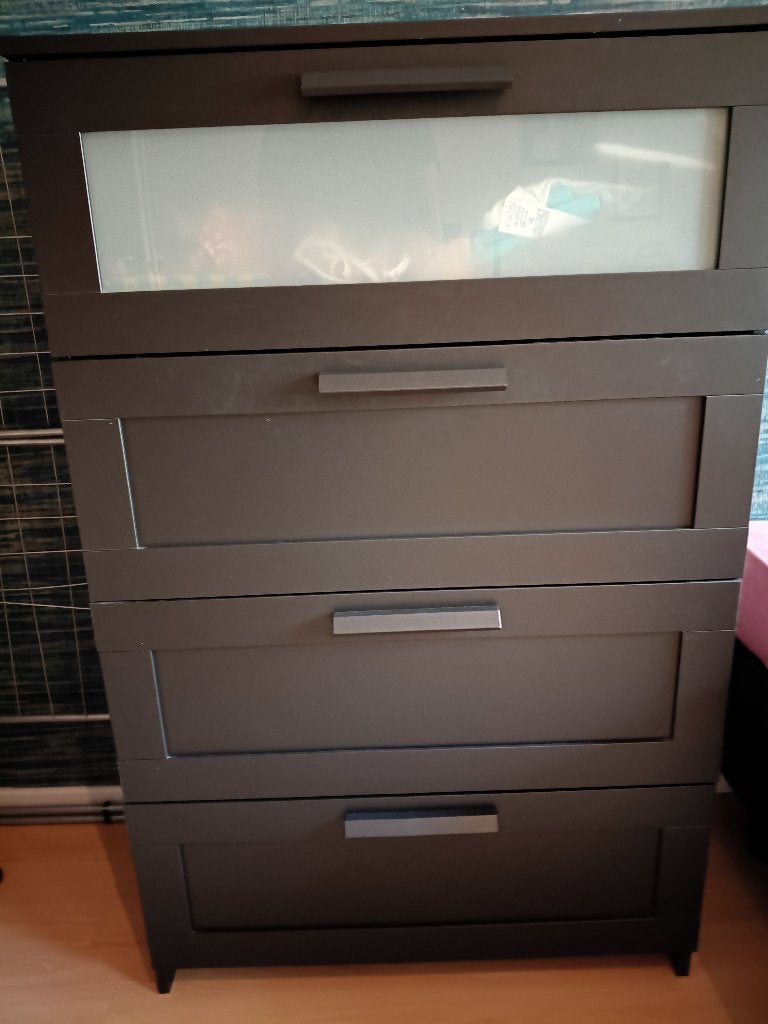 Ikea brimnes ladekast, Ophalen, Kunststof, Gebruikt, Zwart