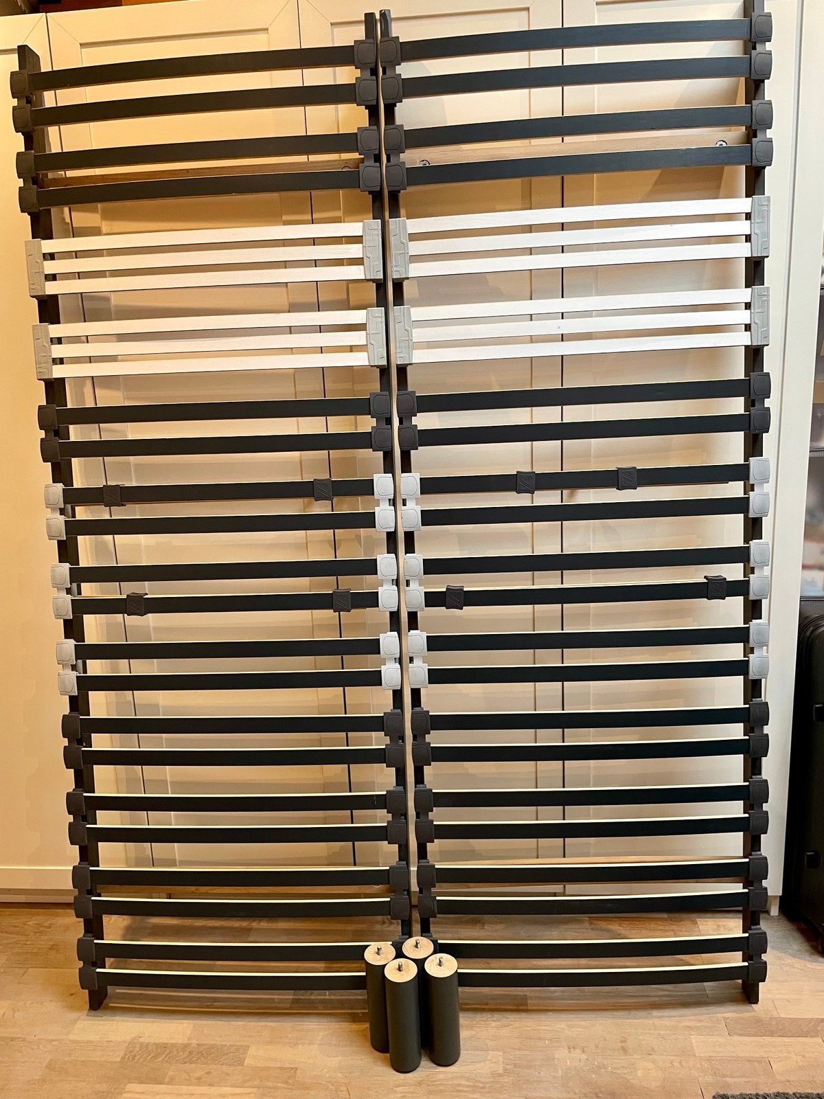Lot de 2 sommiers à lattes, Maison & Meubles, Comme neuf, Enlèvement, Sommier, 200 cm