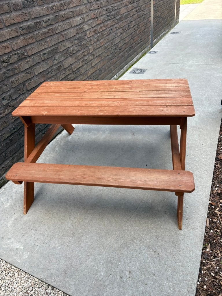 tafeltje outdoor - kinderbank, Ophalen, Zo goed als nieuw