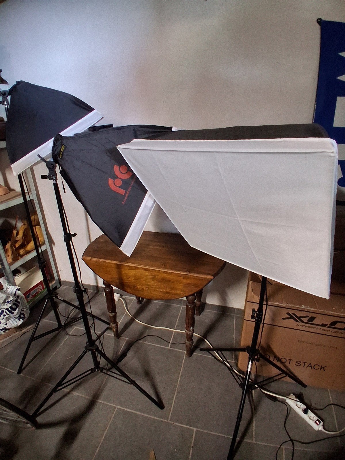 Ensemble de 3 lampes de studio réglables, Enlèvement