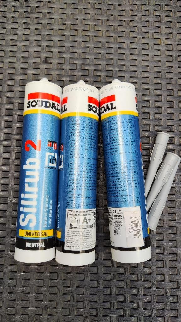 Soudal Silirub 2 kleur grijs, Bricolage & Construction, Isolation & Étanchéité, Enlèvement, Neuf, Autres matériaux, Isolation de toiture