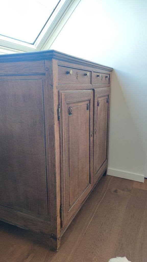 Eiken kast met 2 lades - vintage - 107 x 60 x 104 cm, Ophalen, Gebruikt, Vintage