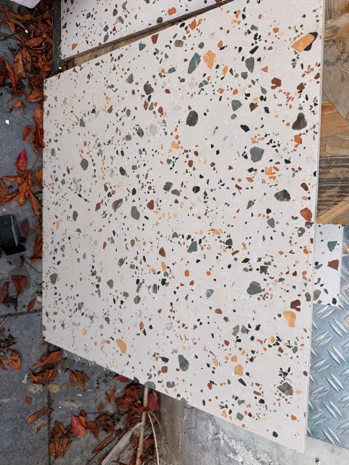Terrazzo tegels impermo 12 stuks, Céramique, Enlèvement, 40 à 60 cm, 40 à 60 cm
