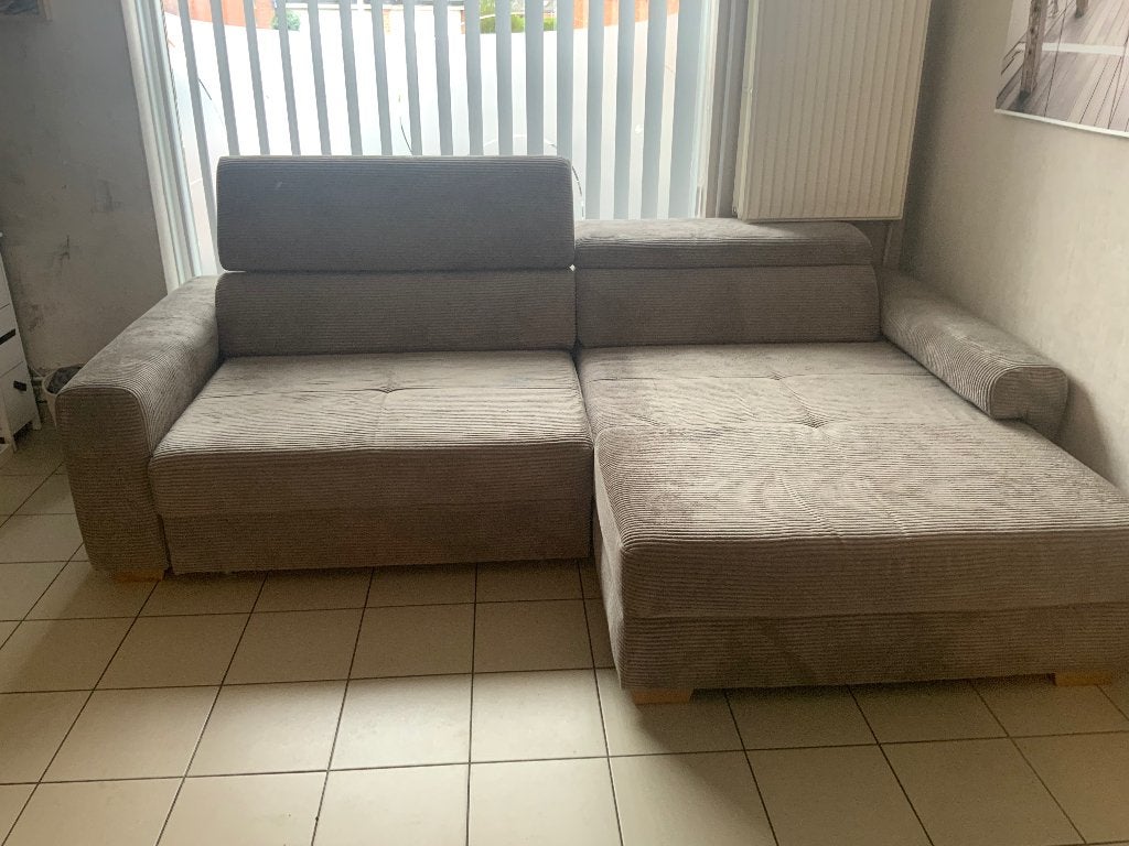 Salon comme neuf, Banc d'angle, Quatre personnes ou plus, Bois, Comme neuf