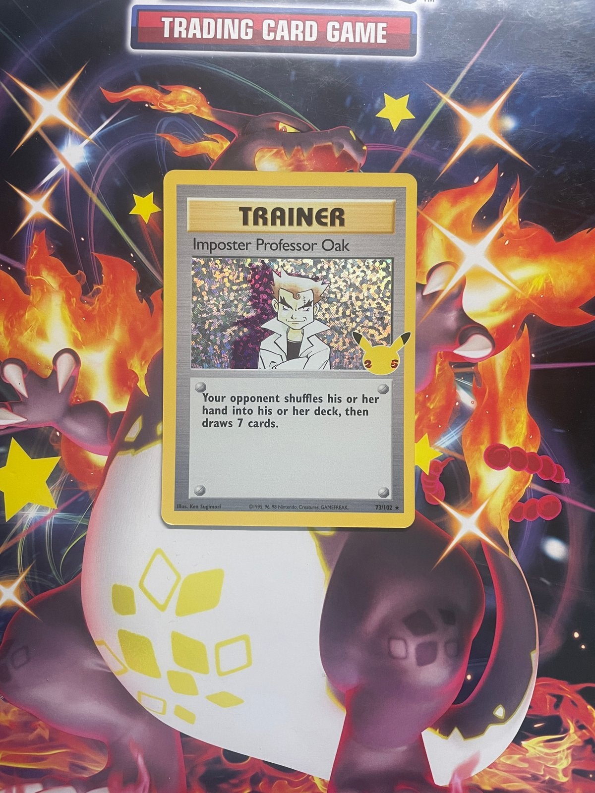 Pokémon Imposter Professor Oak 73/102 - Base Set, Ophalen, Zo goed als nieuw, Losse kaart