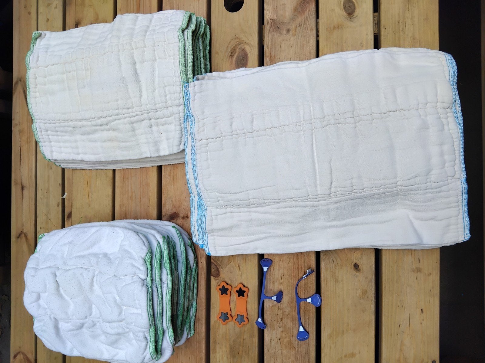 3 verschillende modellen prefold luiers blumchen + snappi, Enfants & Bébés, Vêtements de bébé | Autre, Enlèvement