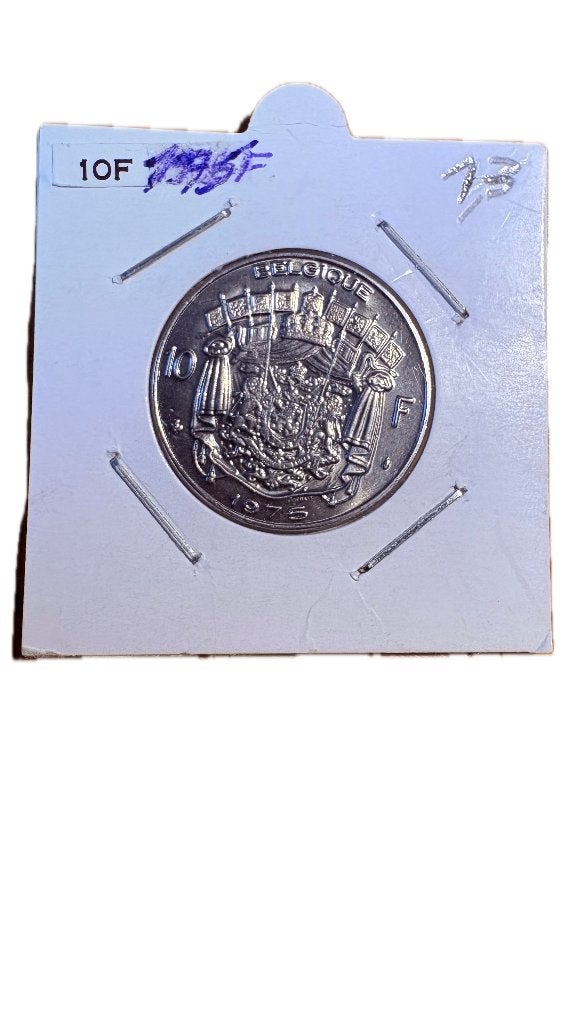 BAUDOUIN I : 10 FRANCS 1975F, Timbres & Monnaies, Enlèvement ou Envoi