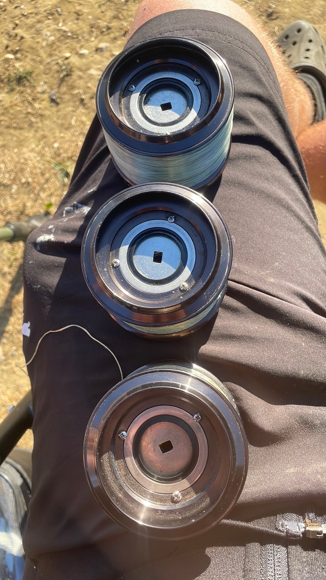 Spoelen Shimano 14 000, Watersport en Boten, Hengelsport | Karpervissen, Ophalen, Zo goed als nieuw