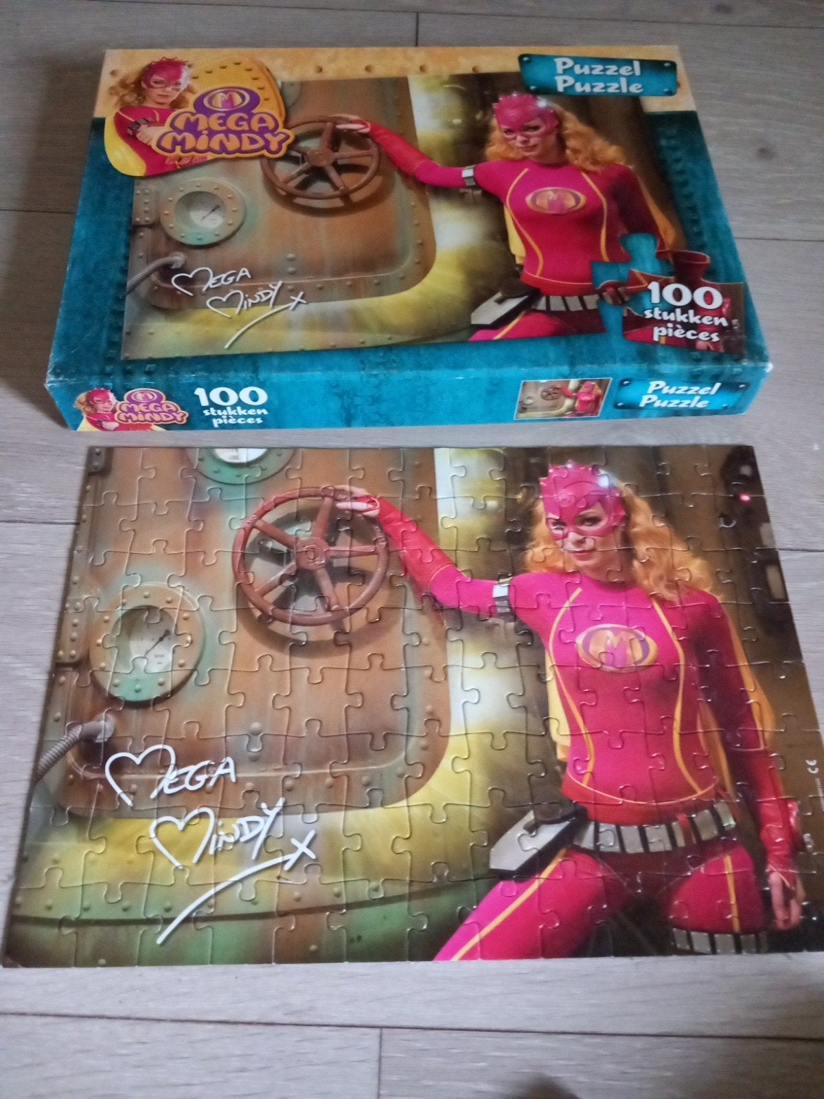 Puzzel mega mindy 100 stukjes, Enlèvement, Plus de 50 pièces, Comme neuf, 4 à 6 ans