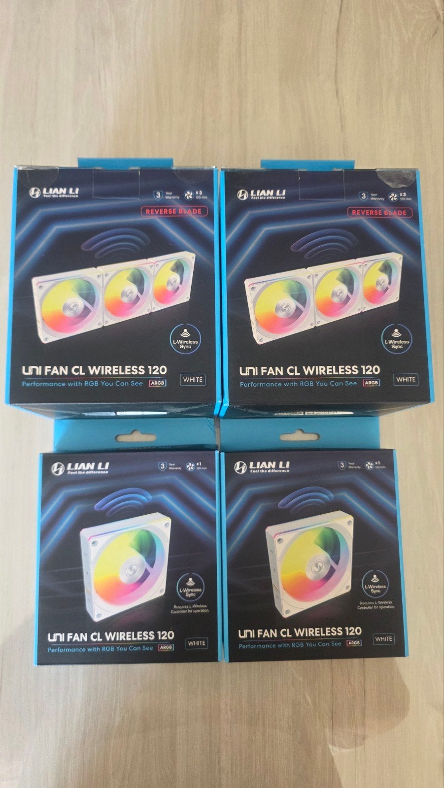 Pack de ventilateurs Lian li CL120 sans fil, Enlèvement ou Envoi, Comme neuf, Refroidisseur ordinateur à air
