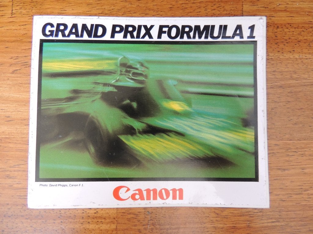 Grand Prix Formula 1 Canon sticker, Collections, Envoi, Comme neuf, Voiture ou Moto