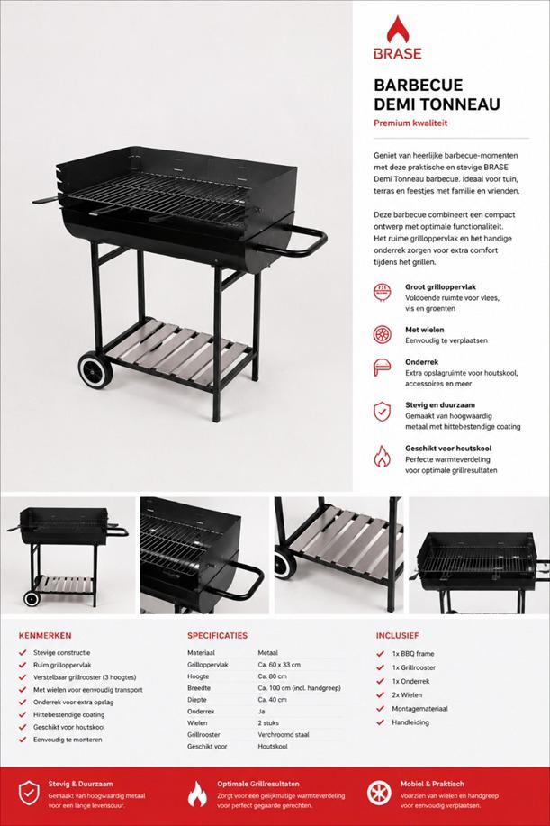 Barbecue Demi Tonneau BRASE, Enlèvement ou Envoi, Neuf