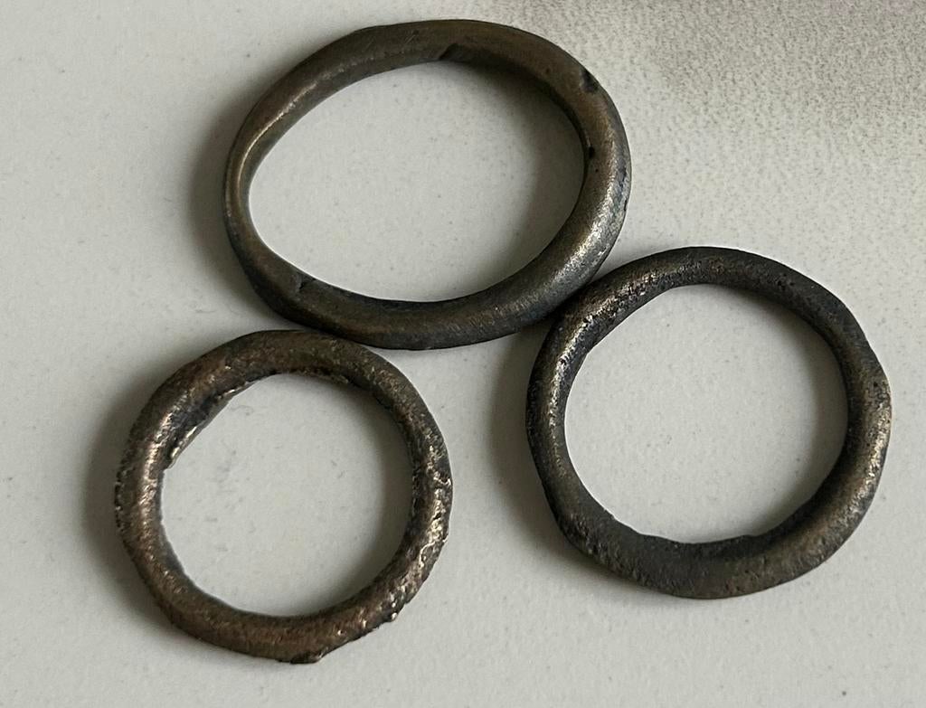 3 x ringgeld kelten 50vc -100vc, Postzegels en Munten, Munten | België, Ophalen of Verzenden, Brons