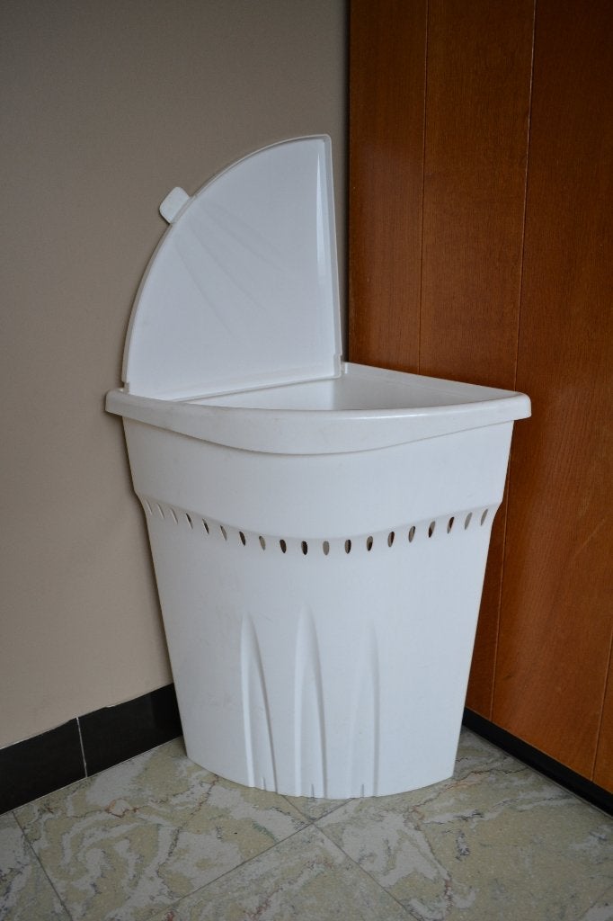 Hoekwasmand, Enlèvement ou Envoi, Utilisé, Blanc, Panier à linge
