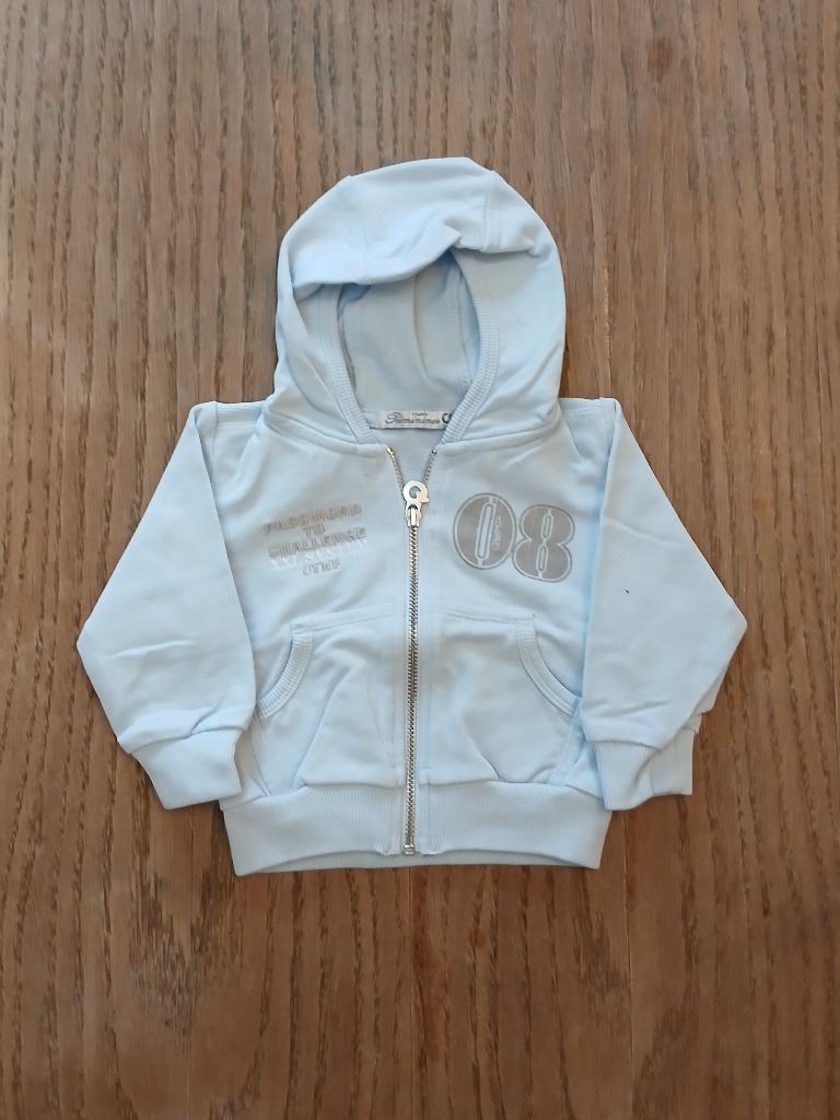 Gymp Préminimes Vest met Capuchon - Maat 68 - Lichtblauw, Enfants & Bébés, Vêtements de bébé | Taille 68, Utilisé, Garçon, Pull ou Veste