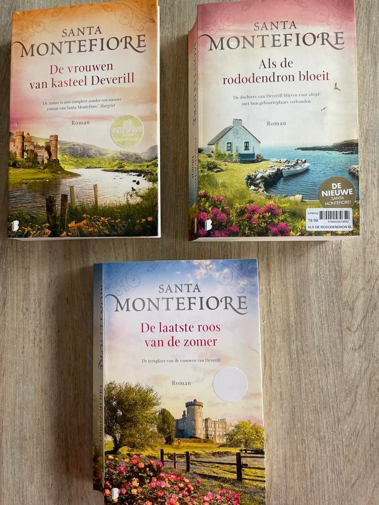 Boeken Santa Montefiore 3 voor 10€, Ophalen, Zo goed als nieuw