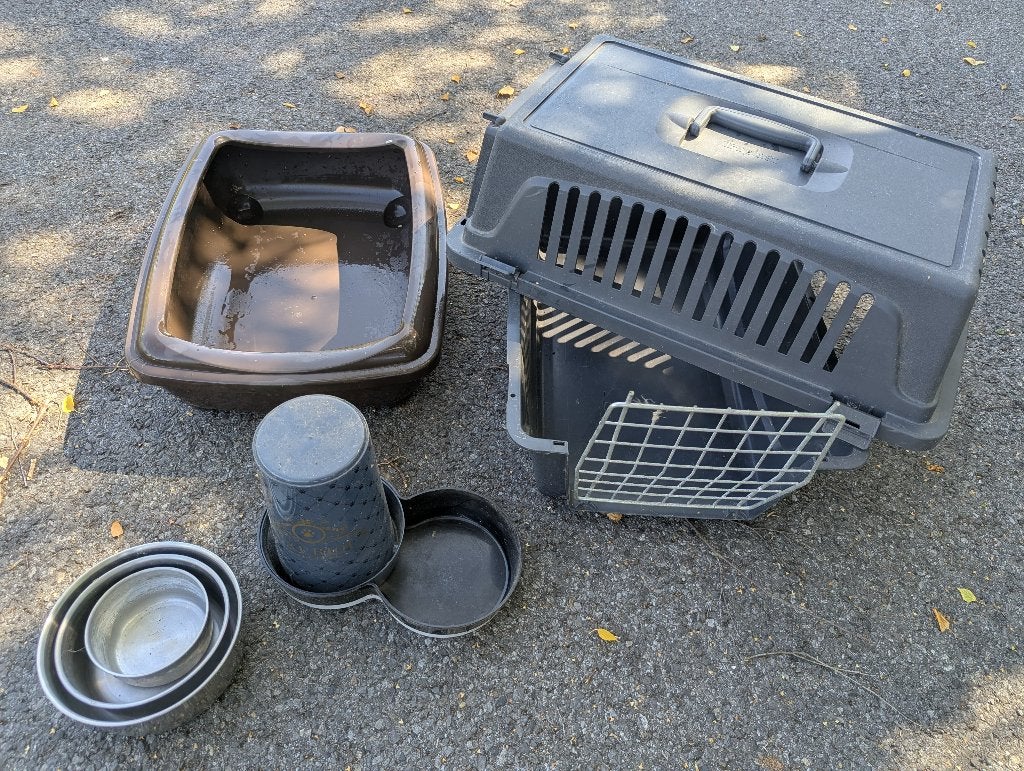 5 euro!! Vanalles voor kat poes bak, vervoer, ..., Ophalen, Gebruikt