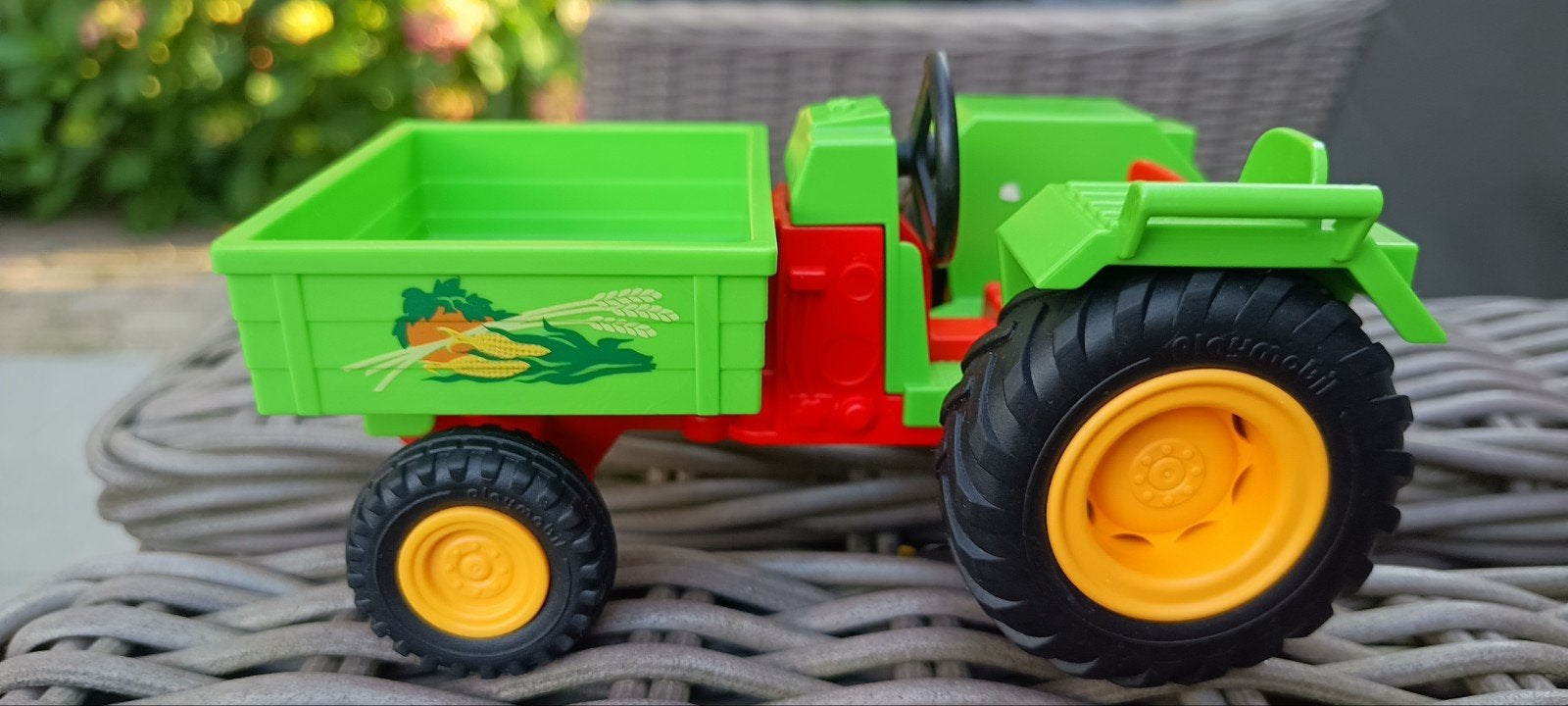 Playmobil tractor, Ophalen