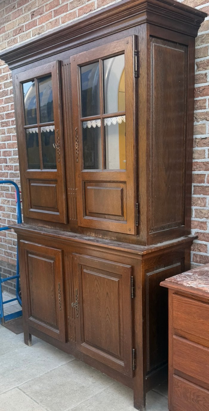 Gratis deftige kast, Ophalen, Gebruikt, 150 tot 200 cm, Eikenhout