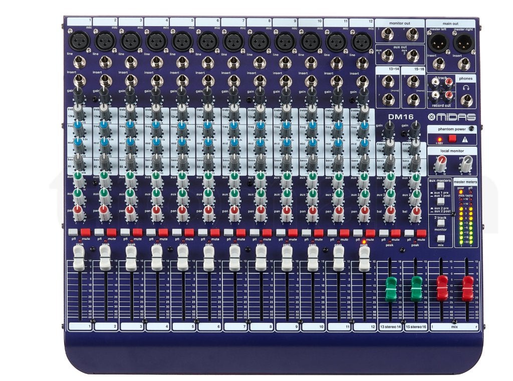 Midas DM16 en Soundcraft EPM12, Ophalen of Verzenden