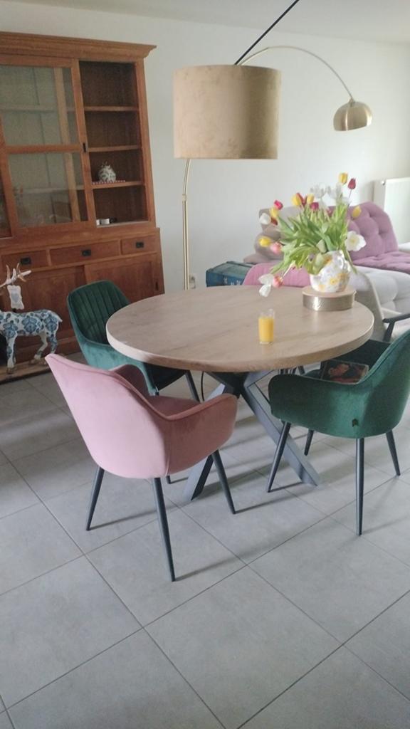 Eetkamertafel, Maison & Meubles, Ameublement | Revêtements de sol, Enlèvement, Noir