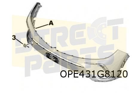 Opel Grandland (8/21-) Voorbumper (te spuiten) Origineel! 98, -, -, Opel, Nieuw