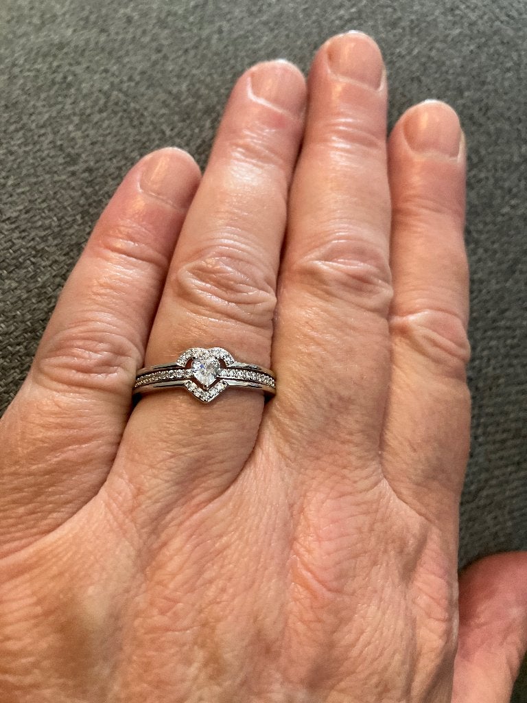 Bague romantique, Bijoux, Sacs & Beauté, Bagues, Neuf, 18 à 19, Argent, Envoi