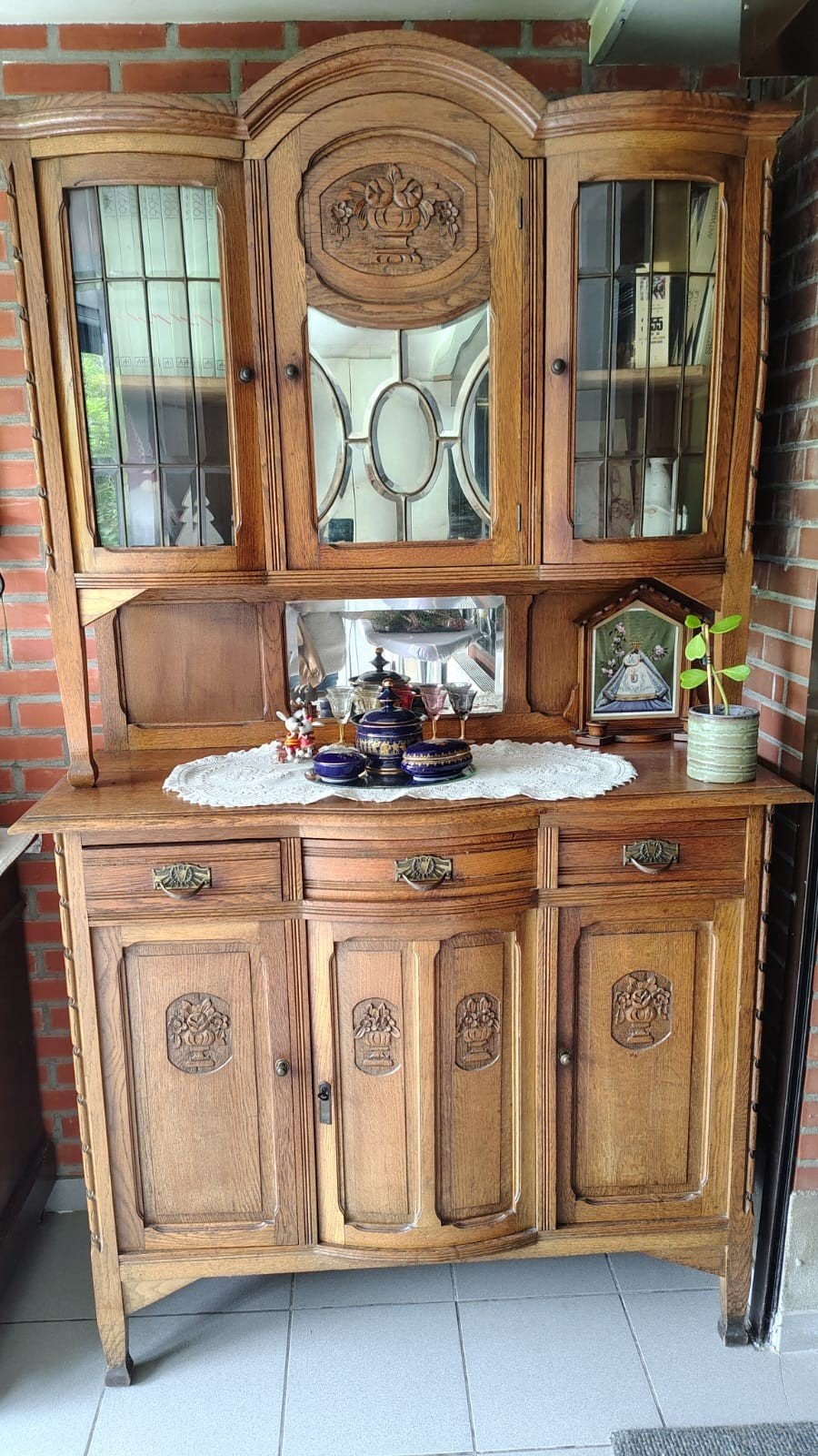 Buffetkast met mooi glaswerk, Maison & Meubles, Enlèvement