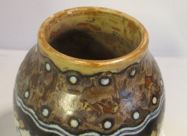 vase art déco Boch Keramis Catteau GRES 196, Enlèvement ou Envoi
