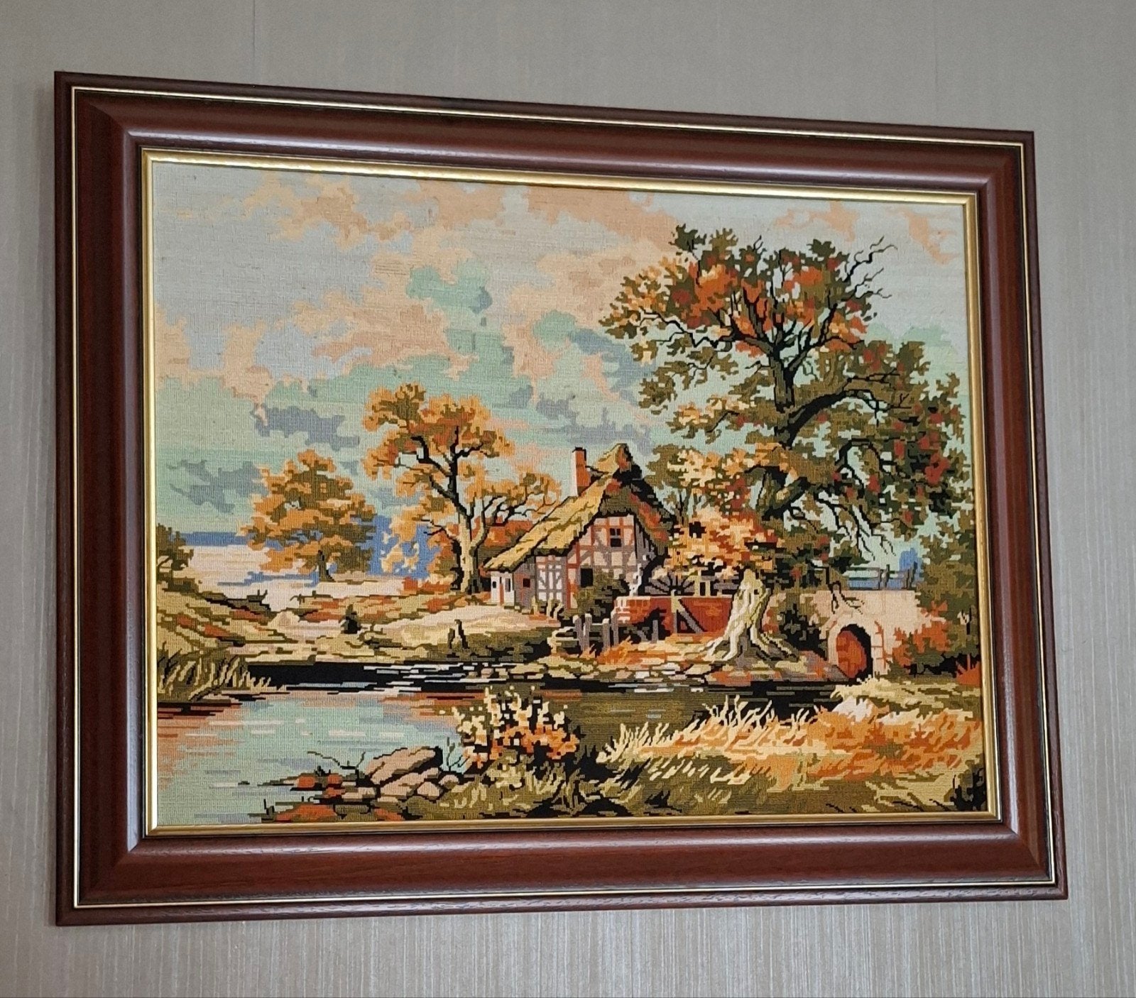 Naaiwerken, Antiek en Kunst, Kunst | Schilderijen | Klassiek, Ophalen