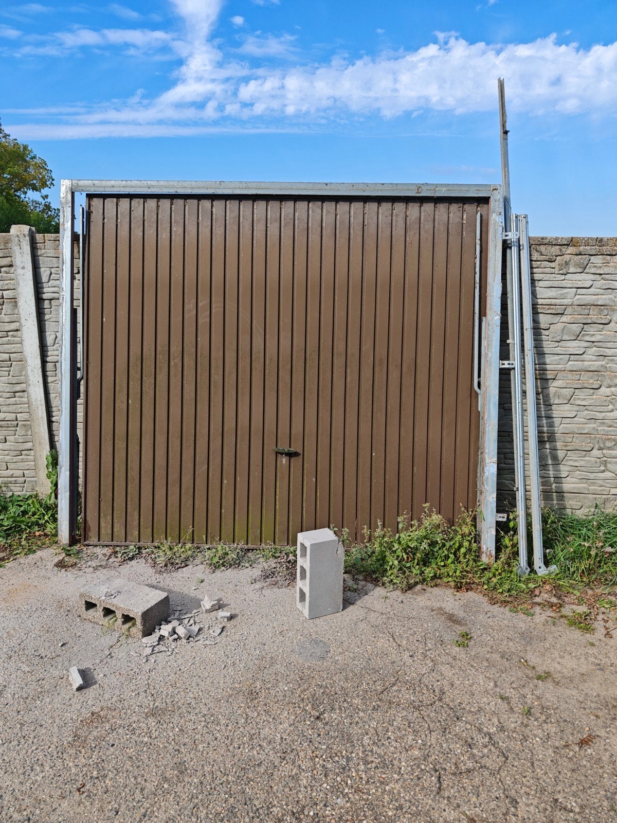 kantelpoort/ garagepoort, Ophalen, Gebruikt, IJzer