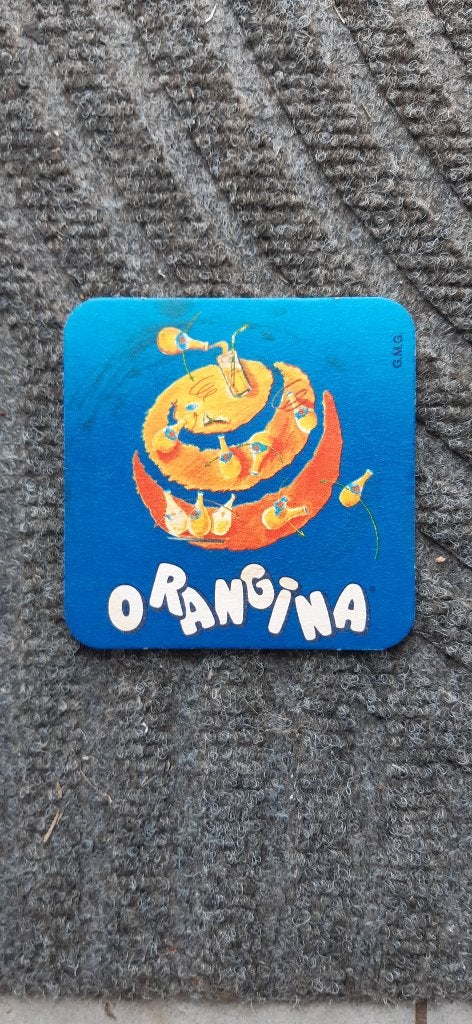 DRANK - Orangina, feutre '80 - '90 - lien avec Alken, Collections, Marques & Objets publicitaires, Enlèvement ou Envoi, Neuf, Ustensile