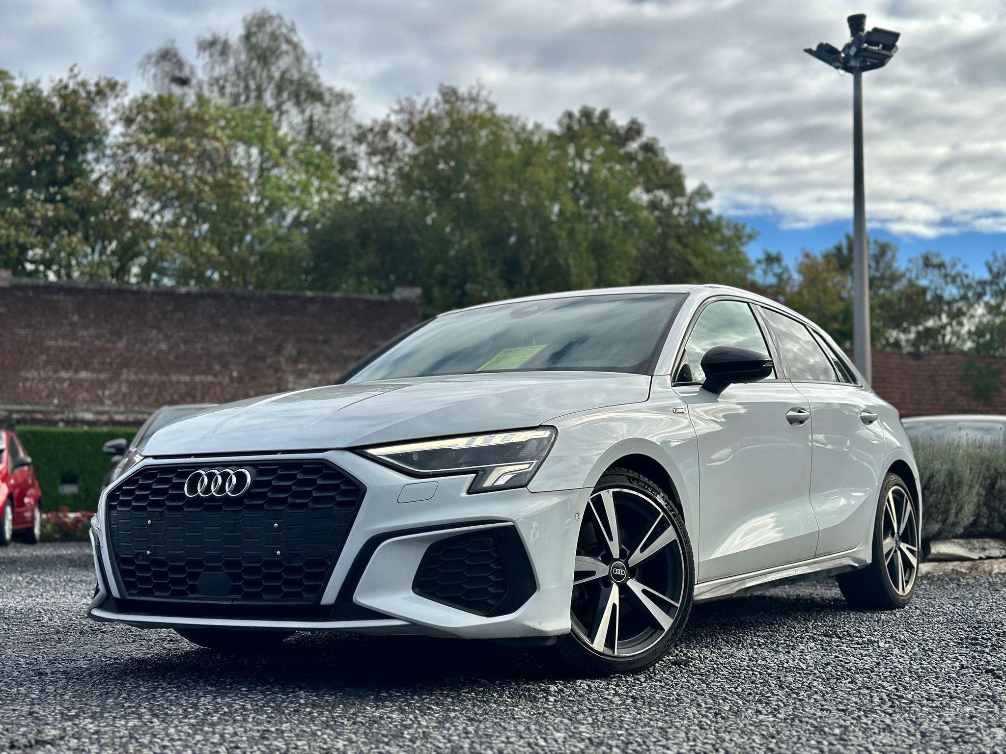 Audi A3 Sportback 35 TFSi S line S tronic (bj 2021), https://public.car-pass.be/vhr/7bb8a9ec-c569-4fe3-9b34-920ce5a5d099, Wit