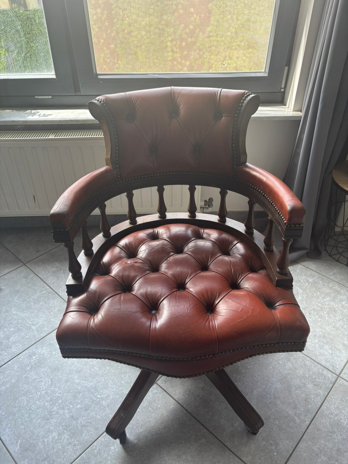 Chesterfield bureau, Maison & Meubles, Fauteuils, Enlèvement, Comme neuf
