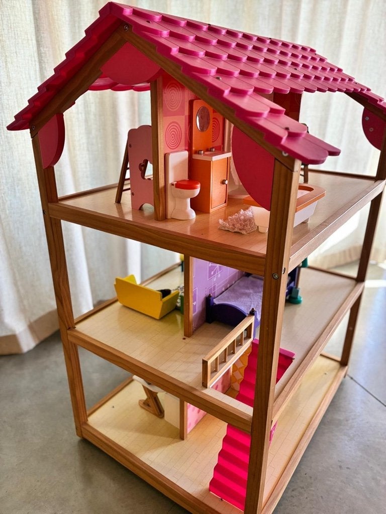 houten poppenhuis, Kinderen en Baby's, Ophalen, Gebruikt, Poppenhuis