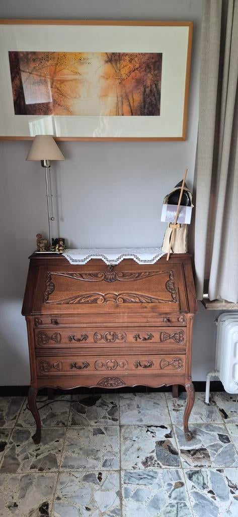 Bureau/commode ancien en bois massif, Maison & Meubles, Armoires | Secrétaires, Enlèvement