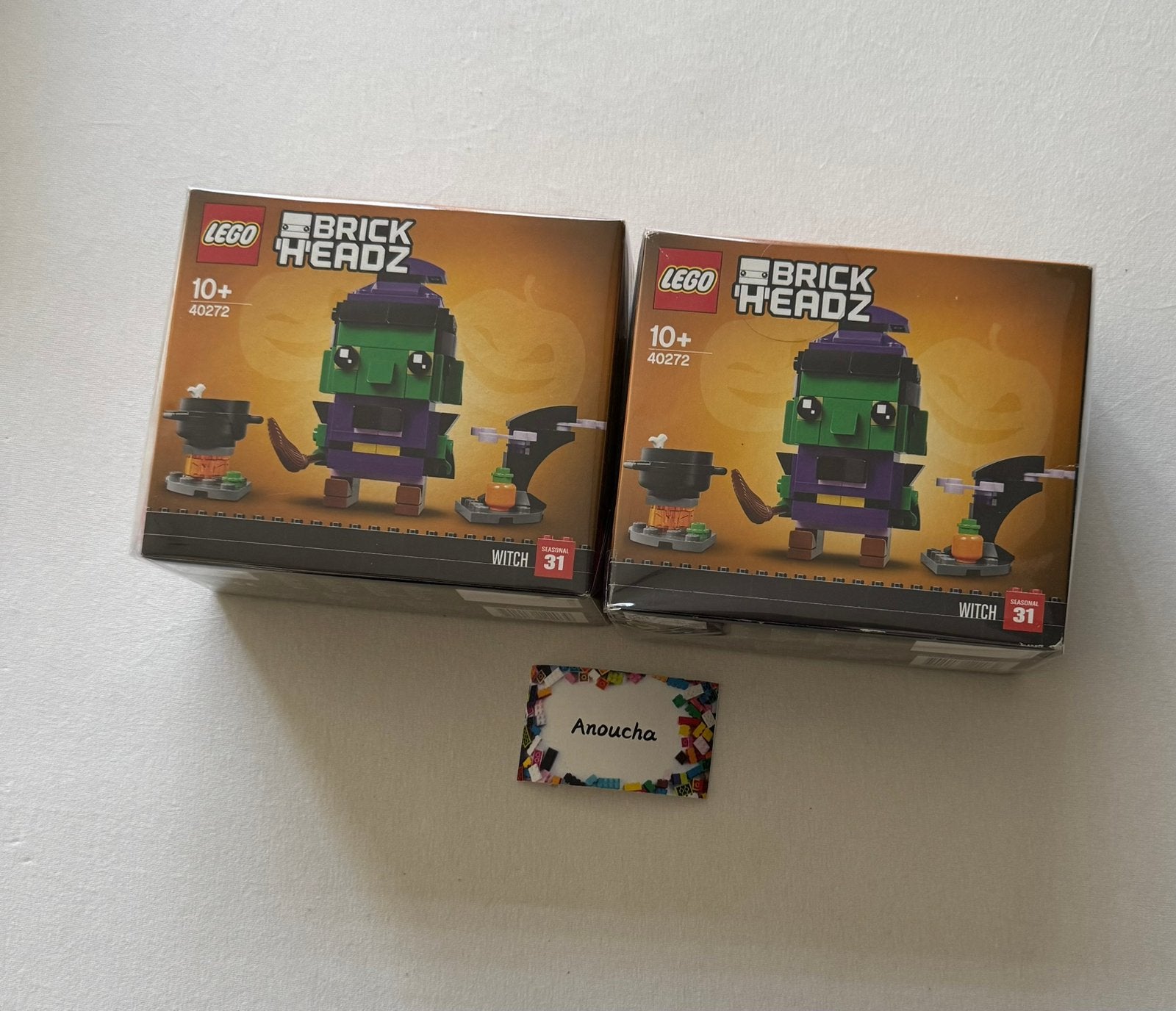 LEGO 40272 – Halloween Witch ‍️ - 2 stuks beschikbaar, Ophalen of Verzenden, Zo goed als nieuw, Lego, BrickHeadz