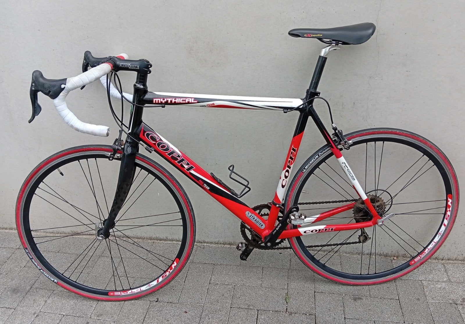 Koersfiets Coppi Mythical 28inch 18speed Compagnolo maat58🚴, Ophalen, Gebruikt, Cruiser, Velgrem