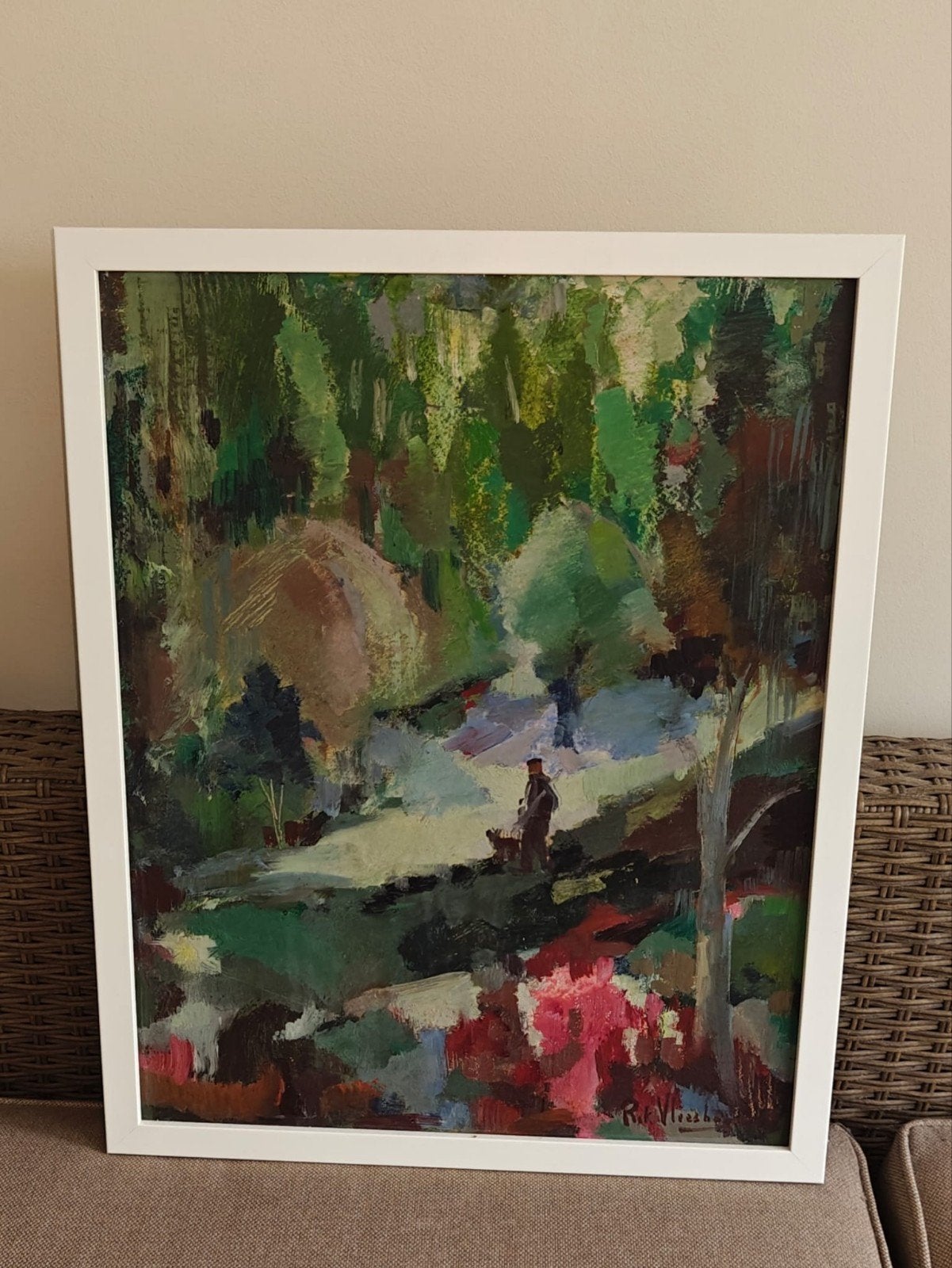 Schilderij landschap, Antiek en Kunst, Ophalen, Landschap