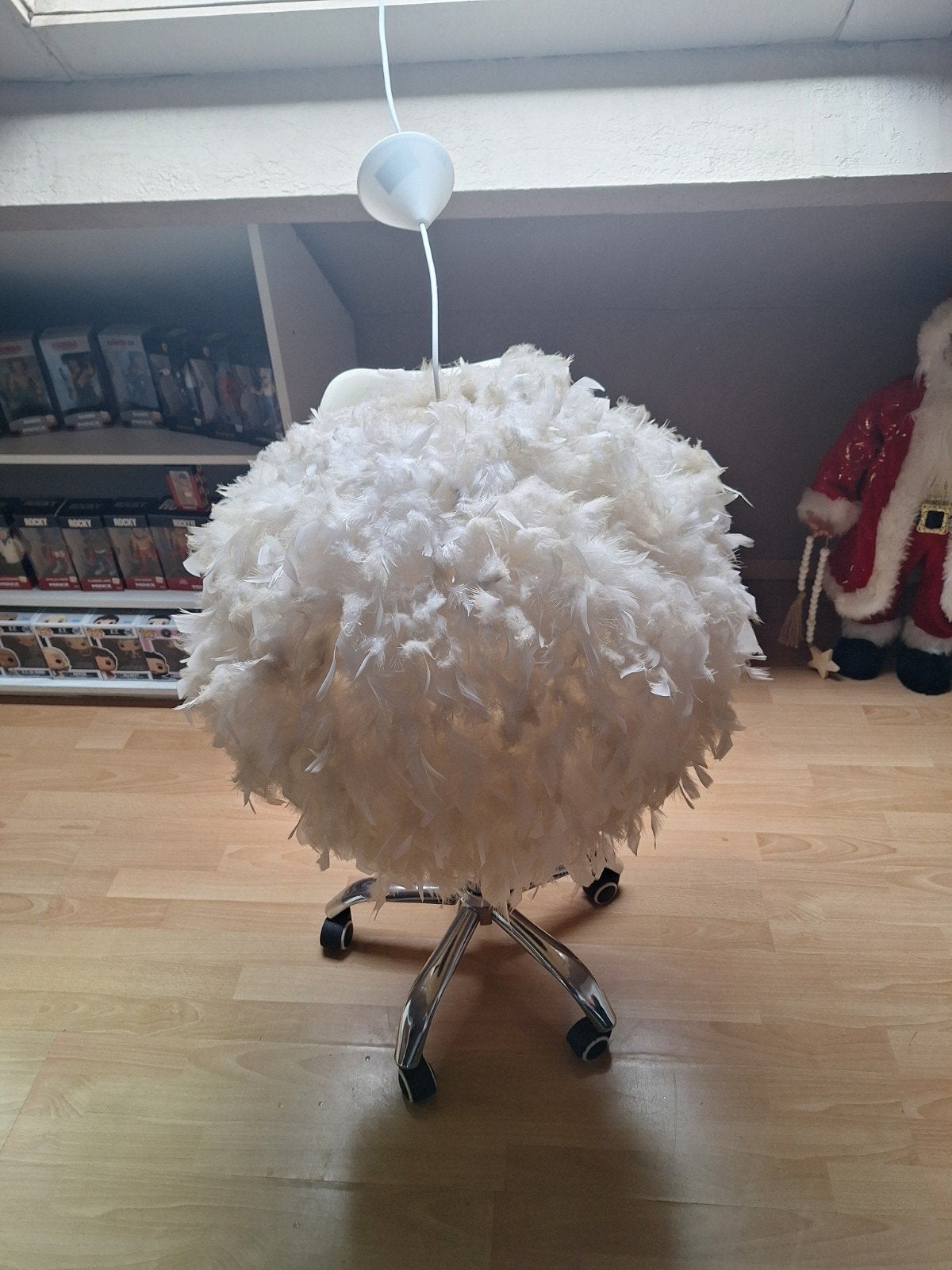 Twee pluimen luster te koop doe een bod, Ophalen