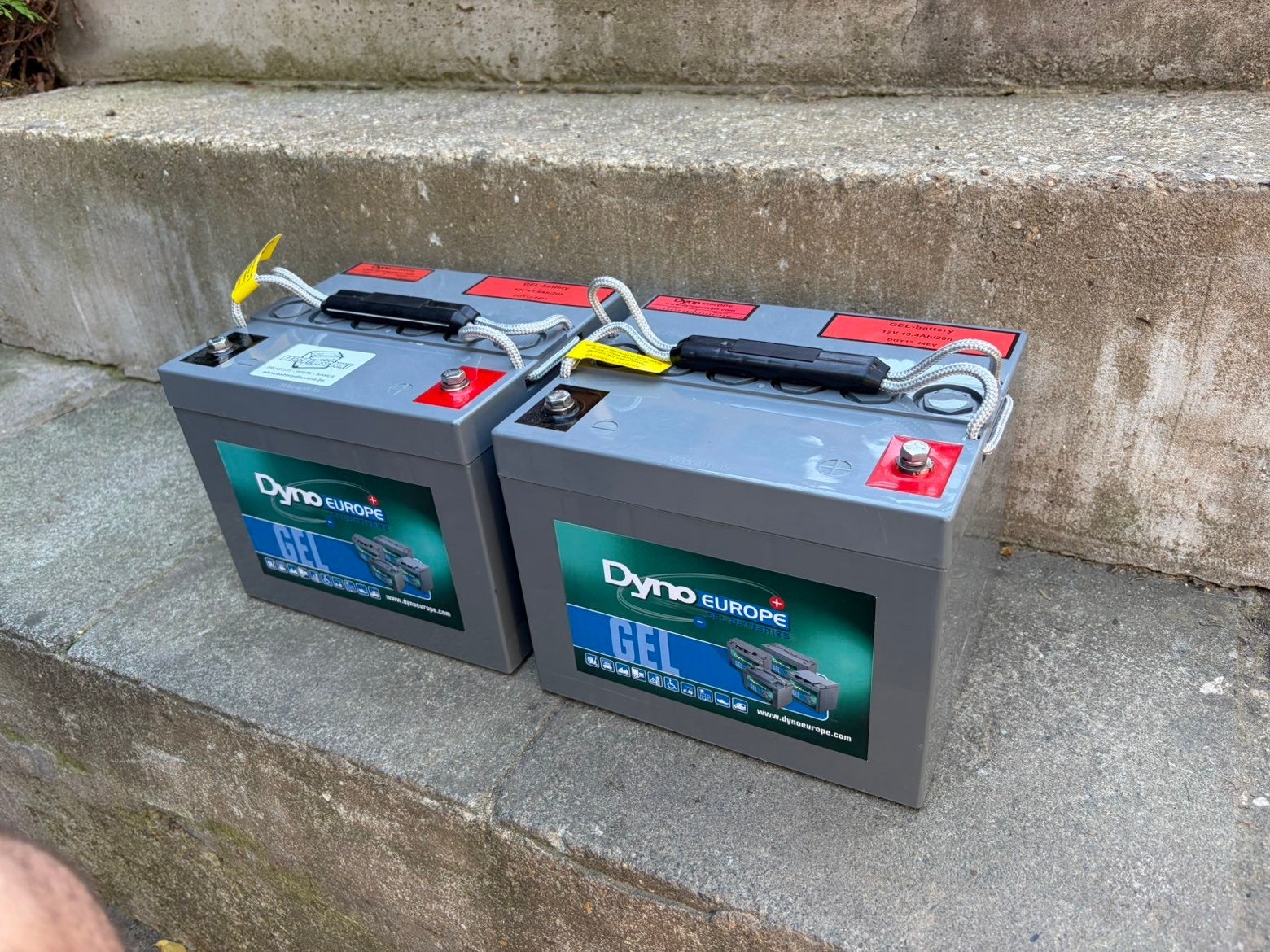 2 batteries GEL Dyno Europe 12V – 45,4 Ah, Nieuw