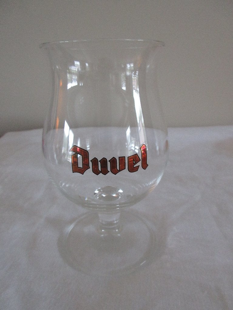 Klein DUVEL glas mini Duvel glas drinkglas bier 13 cm hoog, Verzamelen, Ophalen, Duvel