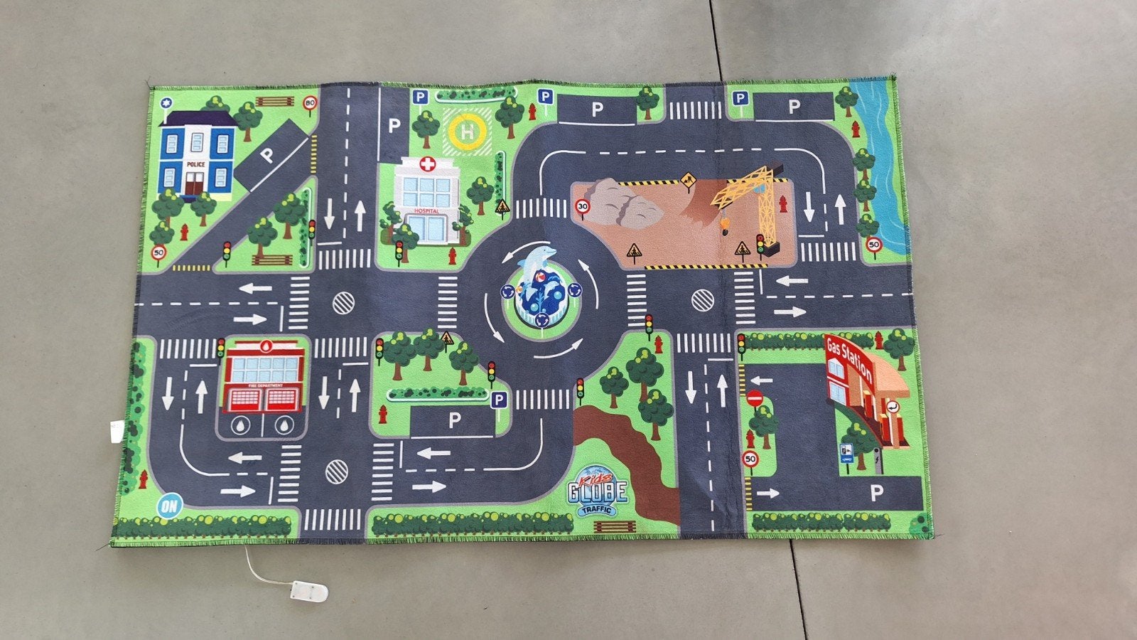 Speeltapijt met LED Verkeerslichten 100x75 cm, Ophalen, Zo goed als nieuw