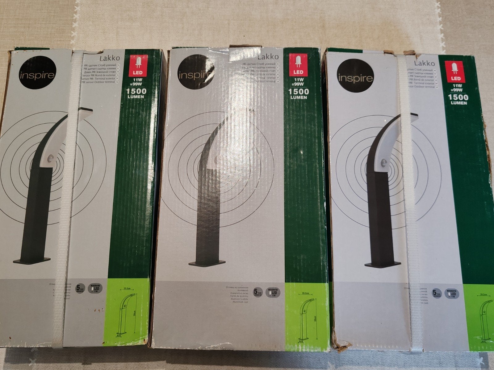 3 buitenverlichting inspire, Ophalen, Staande lamp, Nieuw, Netvoeding