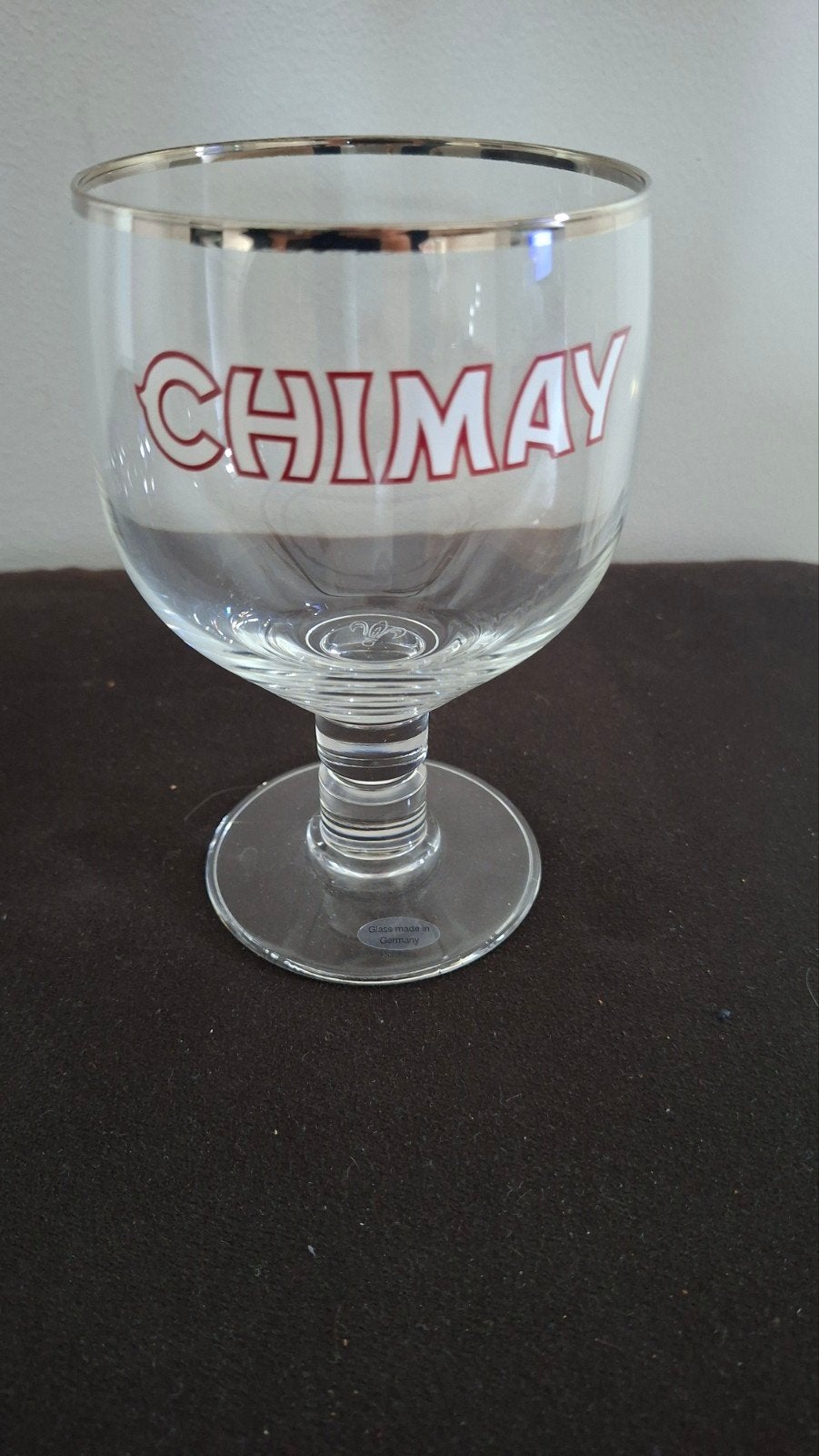 Verre Chimay en cristal, Collections, Marques de bière, Enlèvement