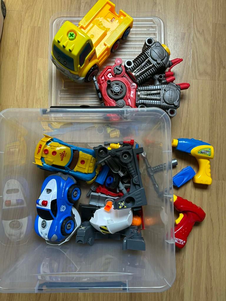 Grand Lot Jouets à Démonter - Camions, Voitures & Moteur, Enlèvement, Comme neuf