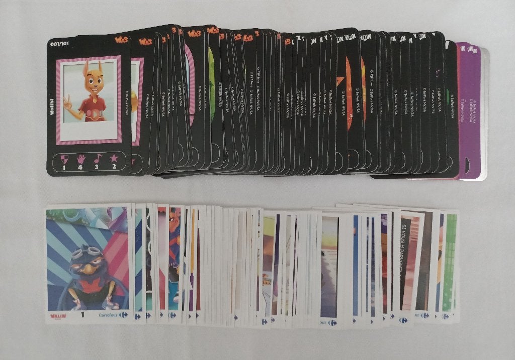 144 cartes et 94 autocollants Walibi The Battle Game (2011), Enlèvement ou Envoi, Comme neuf, Autocollants et Photos